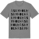 Mid Heather Gray t-shirt med Åsbyholm ordlek t-shirt