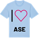 Blue Soul t-shirt med Jag älskar Ase t-shirt stort tryck