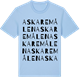Blue Soul t-shirt med Askaremålen ordlek t-shirt