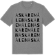 Mid Heather Gray t-shirt med Askaremålen ordlek t-shirt