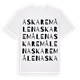 Askaremålen ordlek t-shirt