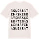 Vintage White t-shirt med Äskebråten ordlek t-shirt