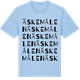 Blue Soul t-shirt med Äskemålen ordlek t-shirt