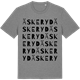 Mid Heather Gray t-shirt med Äskeryd ordlek t-shirt