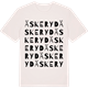 Vintage White t-shirt med Äskeryd ordlek t-shirt