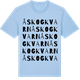 Blue Soul t-shirt med Åskogkvarn ordlek t-shirt