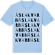 Blue Soul t-shirt med Åslakvarn ordlek t-shirt