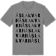 Mid Heather Gray t-shirt med Åslakvarn ordlek t-shirt