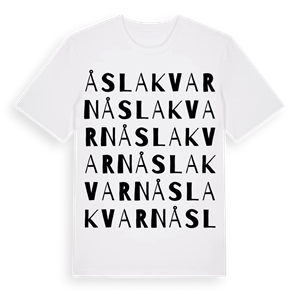 Åslakvarn ordlek t-shirt – ekologisk bomull t-shirt från Pinshirt