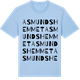 Blue Soul t-shirt med Asmundshemmet ordlek t-shirt