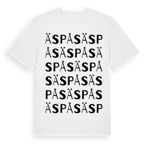 Äspås ordlek t-shirt – ekologisk bomull t-shirt från Pinshirt