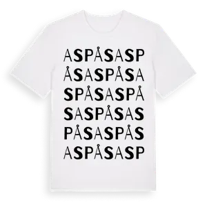 Aspås ordlek t-shirt – ekologisk bomull t-shirt från Pinshirt