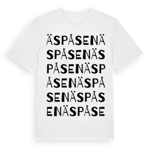 Äspåsen ordlek t-shirt – ekologisk bomull t-shirt från Pinshirt