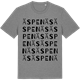 Mid Heather Gray t-shirt med Äspenäs ordlek t-shirt