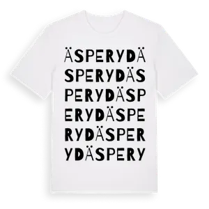 Äsperyd ordlek t-shirt – ekologisk bomull t-shirt från Pinshirt