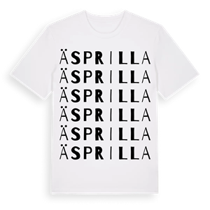 Äsprilla ordlek t-shirt – ekologisk bomull t-shirt från Pinshirt