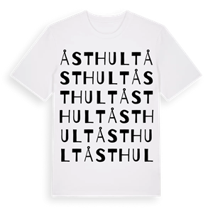 Åsthult ordlek t-shirt – ekologisk bomull t-shirt från Pinshirt