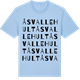 Blue Soul t-shirt med Åsvallehult ordlek t-shirt
