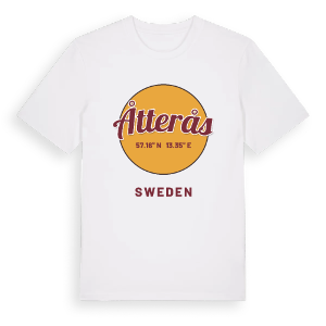 Åtterås cirkel t-shirt – ekologisk bomull t-shirt från Pinshirt