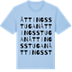 Blue Soul t-shirt med Åttingsstugan ordlek t-shirt
