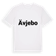 White t-shirt med Ävjebo fetstil t-shirt