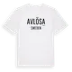 White t-shirt med Avlösa i Sverige t-shirt