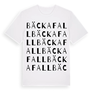 Bäckafall ordlek t-shirt – ekologisk bomull t-shirt från Pinshirt