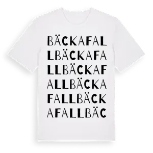 Bäckafall ordlek t-shirt – ekologisk bomull t-shirt från Pinshirt