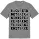 Mid Heather Gray t-shirt med Backagärdet ordlek t-shirt