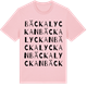 Pink Cotton t-shirt med Bäckalyckan ordlek t-shirt