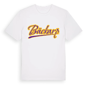 Bäckarp baseball t-shirt – ekologisk bomull t-shirt från Pinshirt