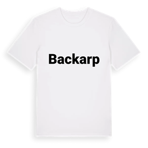 Backarp fetstil t-shirt – ekologisk bomull t-shirt från Pinshirt