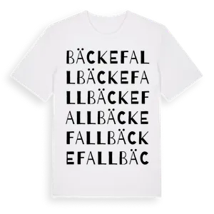 Bäckefall ordlek t-shirt – ekologisk bomull t-shirt från Pinshirt
