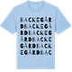 Blue Soul t-shirt med Backegård ordlek t-shirt