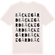 Vintage White t-shirt med Bäckegård ordlek t-shirt