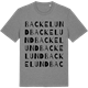 Mid Heather Gray t-shirt med Backelund ordlek t-shirt
