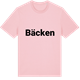 Pink Cotton t-shirt med Bäcken fetstil t-shirt