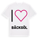 Jag älskar Bäckgöl t-shirt stort tryck