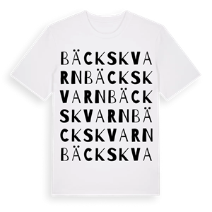 Bäckskvarn ordlek t-shirt – ekologisk bomull t-shirt från Pinshirt