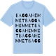 Blue Soul t-shirt med Baggahemmet ordlek t-shirt