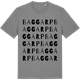 Mid Heather Gray t-shirt med Baggarp ordlek t-shirt