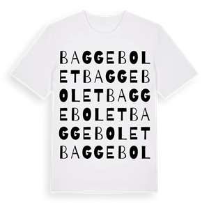 Baggebolet ordlek t-shirt – ekologisk bomull t-shirt från Pinshirt