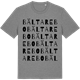 Mid Heather Gray t-shirt med Bältarebo ordlek t-shirt