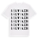 White t-shirt med Bålviken ordlek t-shirt