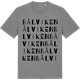 Mid Heather Gray t-shirt med Bålviken ordlek t-shirt