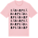Pink Cotton t-shirt med Bänarp ordlek t-shirt