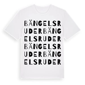 Bängelsruder ordlek t-shirt – ekologisk bomull t-shirt från Pinshirt