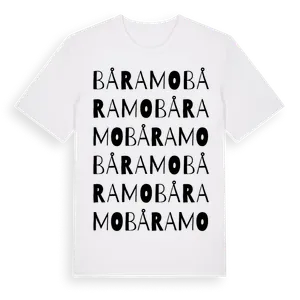 Båramo ordlek t-shirt – ekologisk bomull t-shirt från Pinshirt