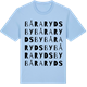 Blue Soul t-shirt med Bårarydsby ordlek t-shirt
