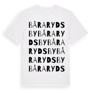 Bårarydsby ordlek t-shirt – ekologisk bomull t-shirt från Pinshirt